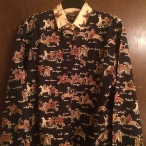 VTG Circle T Western Women's Shirt  *Large*